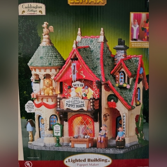 Rare Lemax 2005 Puppet Maker Caddington Village #55257...